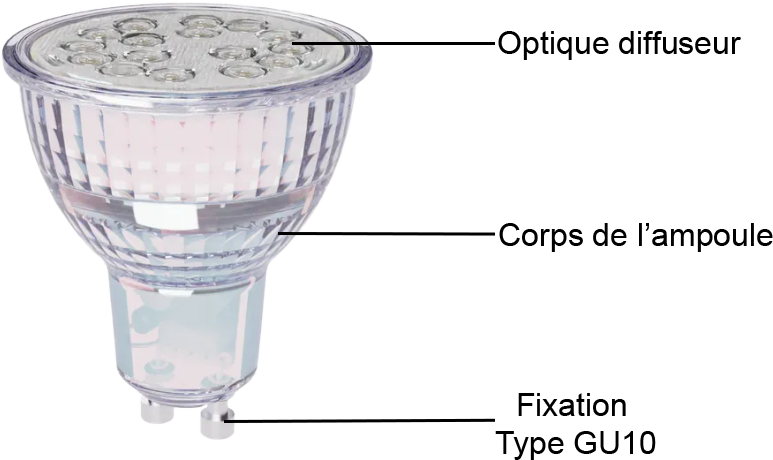 Lexman - Ampoule + Bluetooth blancs GU10 réflecteur.png