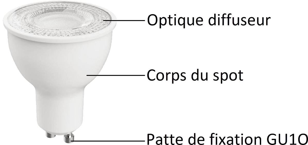 Lexman - Ampoule + Bluetooth couleurs et blancs GU10 Réflecteur - Vue du produit.png