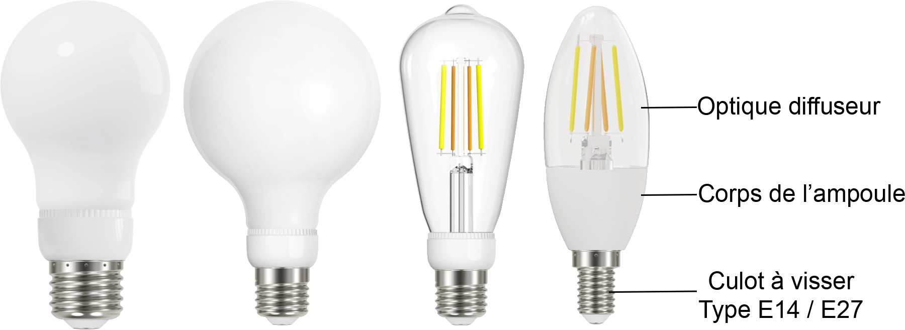 Lexman Ampoule + Bluetooth blancs - Vue du produit .png