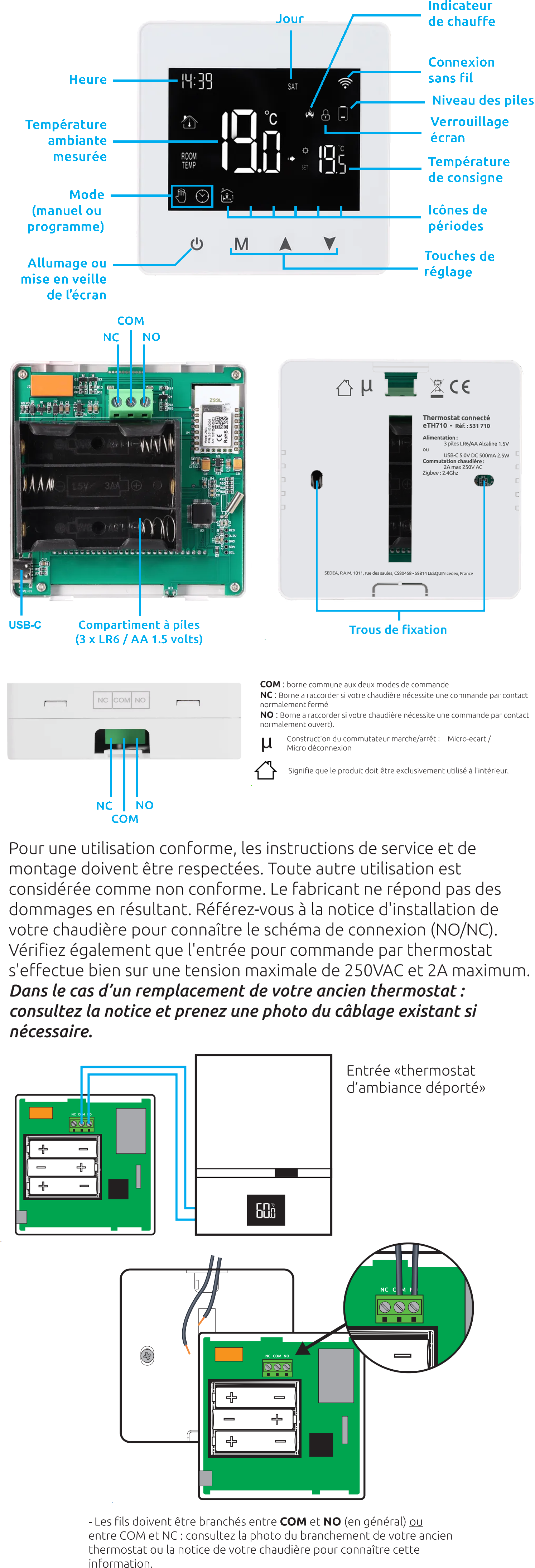 Thermostat connecté Sedea - Vue du produit.png