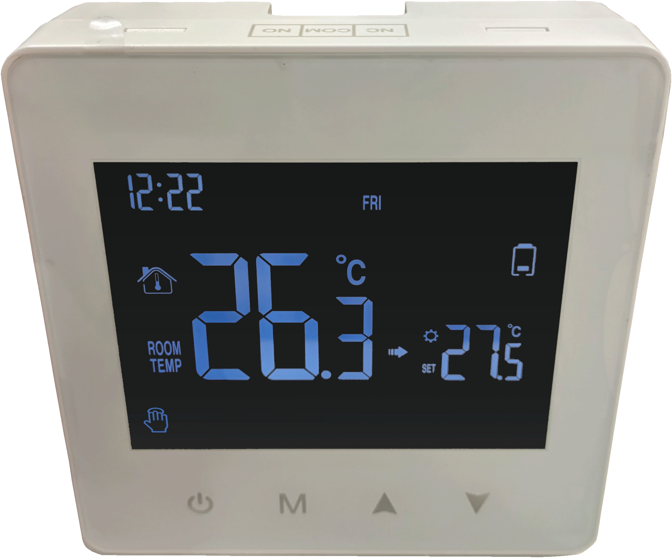 Thermostat connecté Sedea - Voyants - Batterie faible.gif