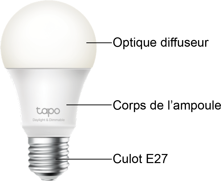 Luminaire Tapo - Ampoule - Vue du produit.png