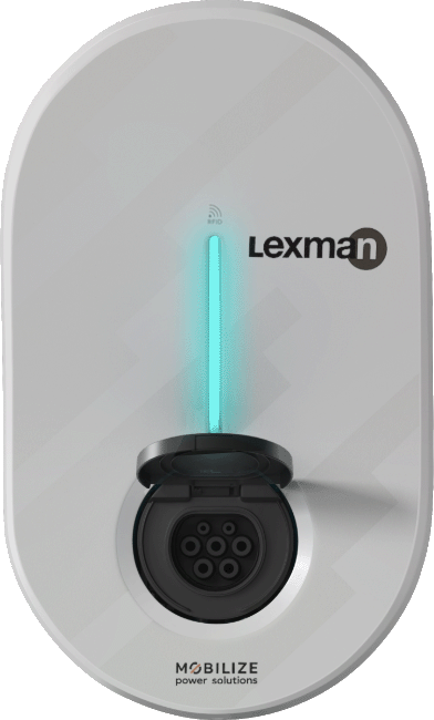 Borne de recharge Lexman - Voyant - Bleu respirant (Fin de charge).gif