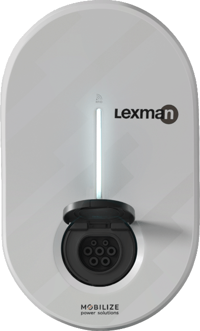 Borne de recharge Lexman - Voyant - Blanc clignotant toutes les 4s (Hotspot activé).gif