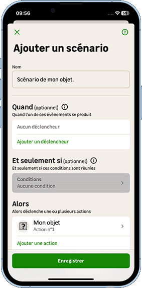 iOS - Enregistrer le scénario (Action simple).gif