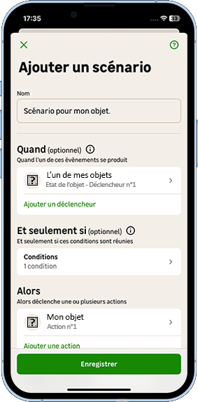 iOS - Enregistrer le scénario (Condition).gif