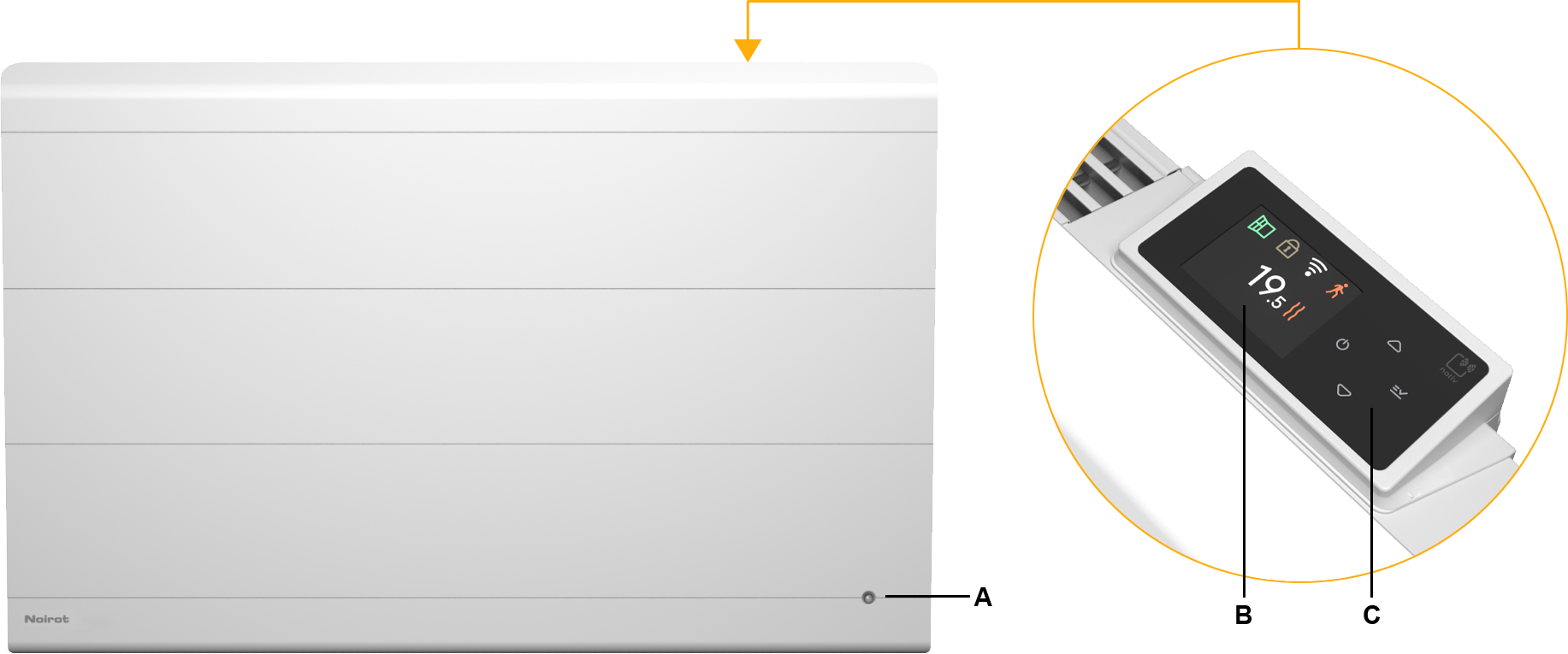 Radiateur Noirot - Radiasoft 2 - Vue du produit 01.png