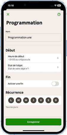 iOS - Ajouter une programmation - Configurer le début - Configuer l'état d'un radiateur.gif