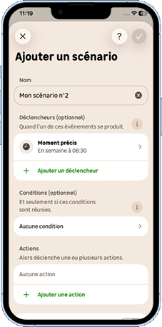 iOS - Ajouter une action avec un déclencheur.gif