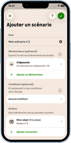 iOS - Enregistrer le scénario (Déclencheur soleil).gif