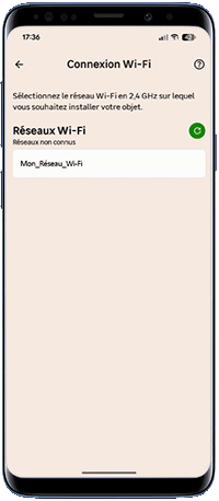 03 - Comment fonctionne la reconnexion de mon objet Wi-Fi  - Saisi du réseau.gif