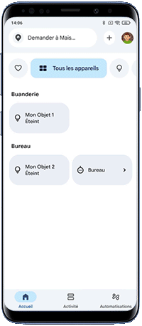 16 - Comment fonctionne mon objet avec Google Home - N1 - Grouper les lumières.gif