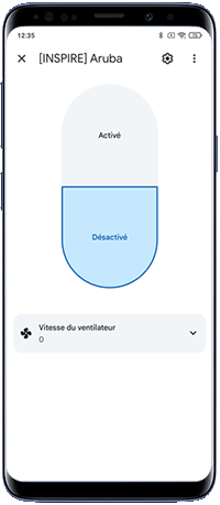 Aruba - Comment fonctionne mon objet avec Google Home - Ventilation - Fonction N2 objet dans Google Home.gif