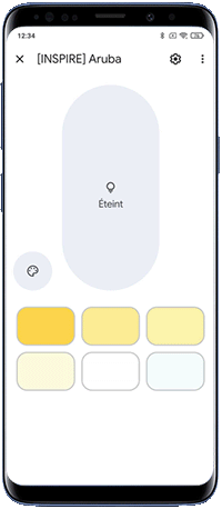 Aruba - Comment fonctionne mon objet avec Google Home - Lumière - Fonction N2 objet dans Google Home.gif